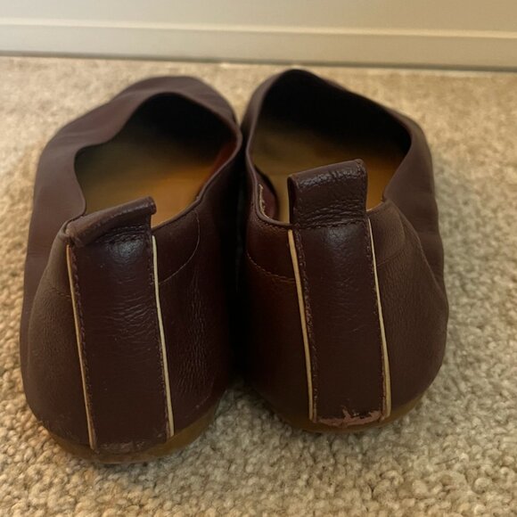 Everlane The Day Glove Burgundy Flats - Picture 2 of 3